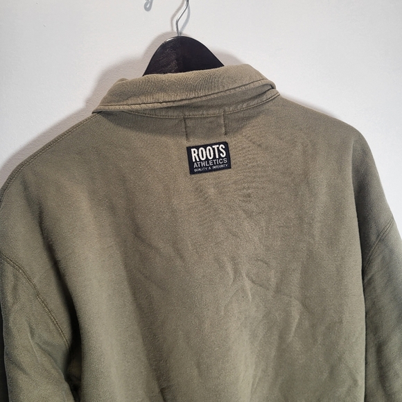 👕🌶 Vintage Roots "Logo" Quarter Zip Pullover Sweatshirt Brand New Without Tags - Picture 6 of 7